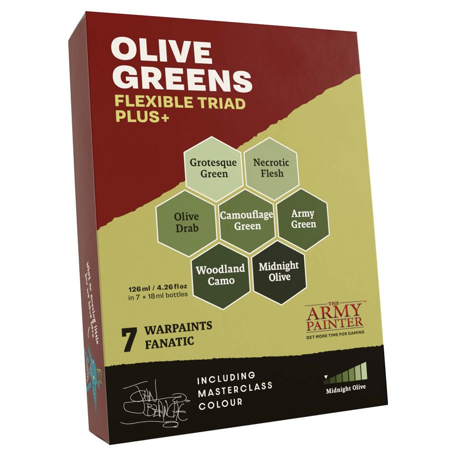 Warpaints Fanatic: Triad Olive Greens box art