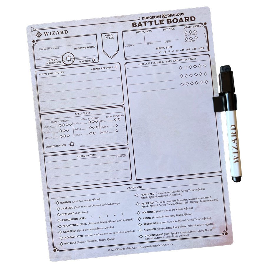 D&D 5E: Battle Board: Wizard box art
