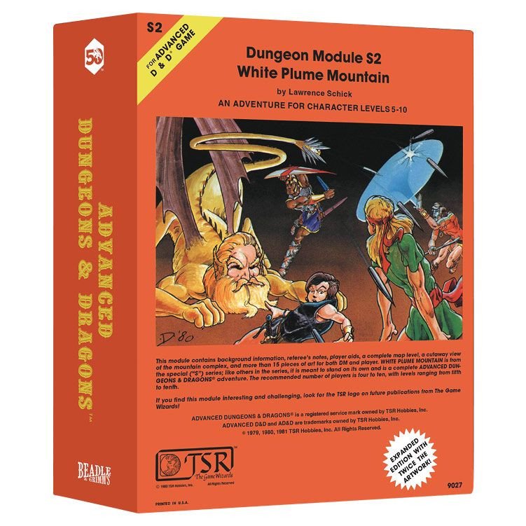 Classic Module Dice: White Plume Mtn box art