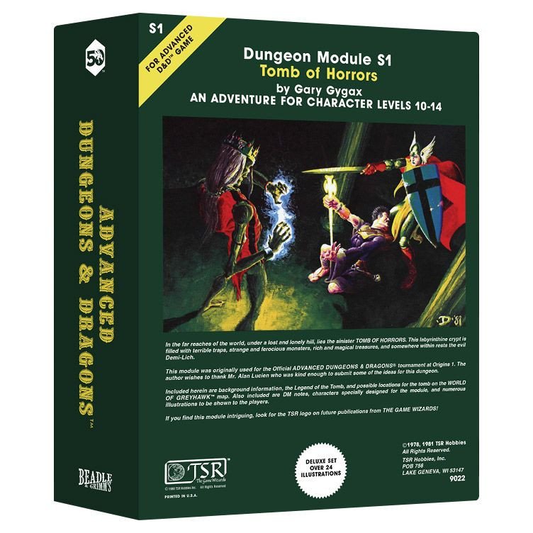 Classic Module Dice: Tomb of Horrors box art