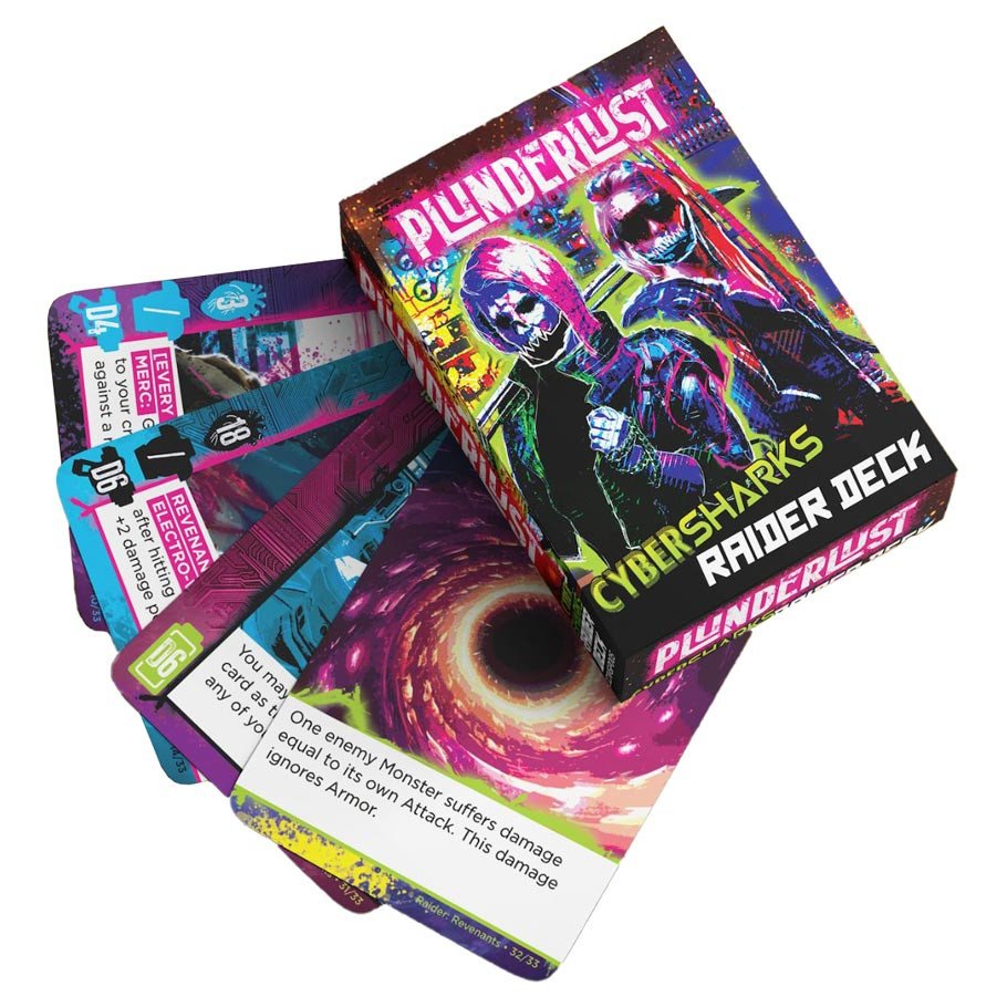 Plunderlust: Cybersharks Raider Deck box art