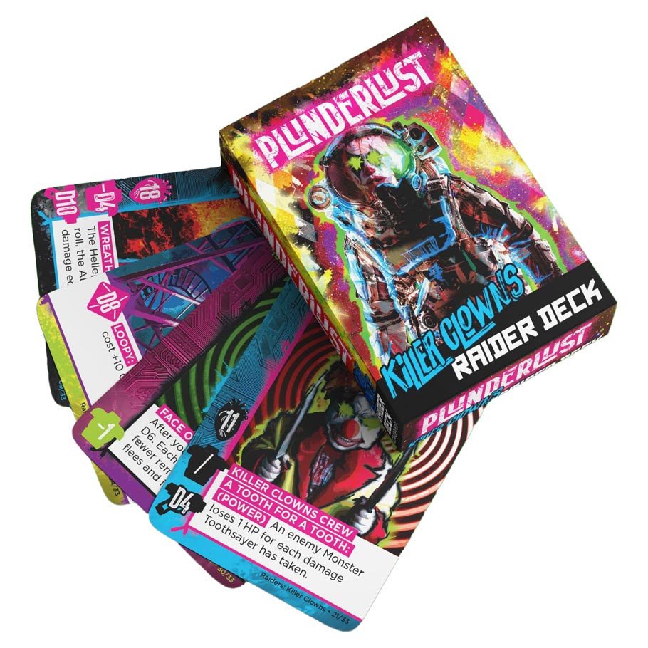 Plunderlust: Killer Clowns Raider Deck box art