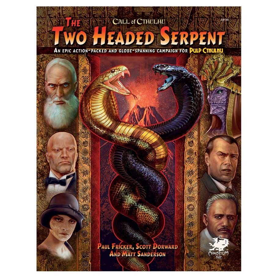 CoC 7E: Pulp: The Two-Headed Serpent box art