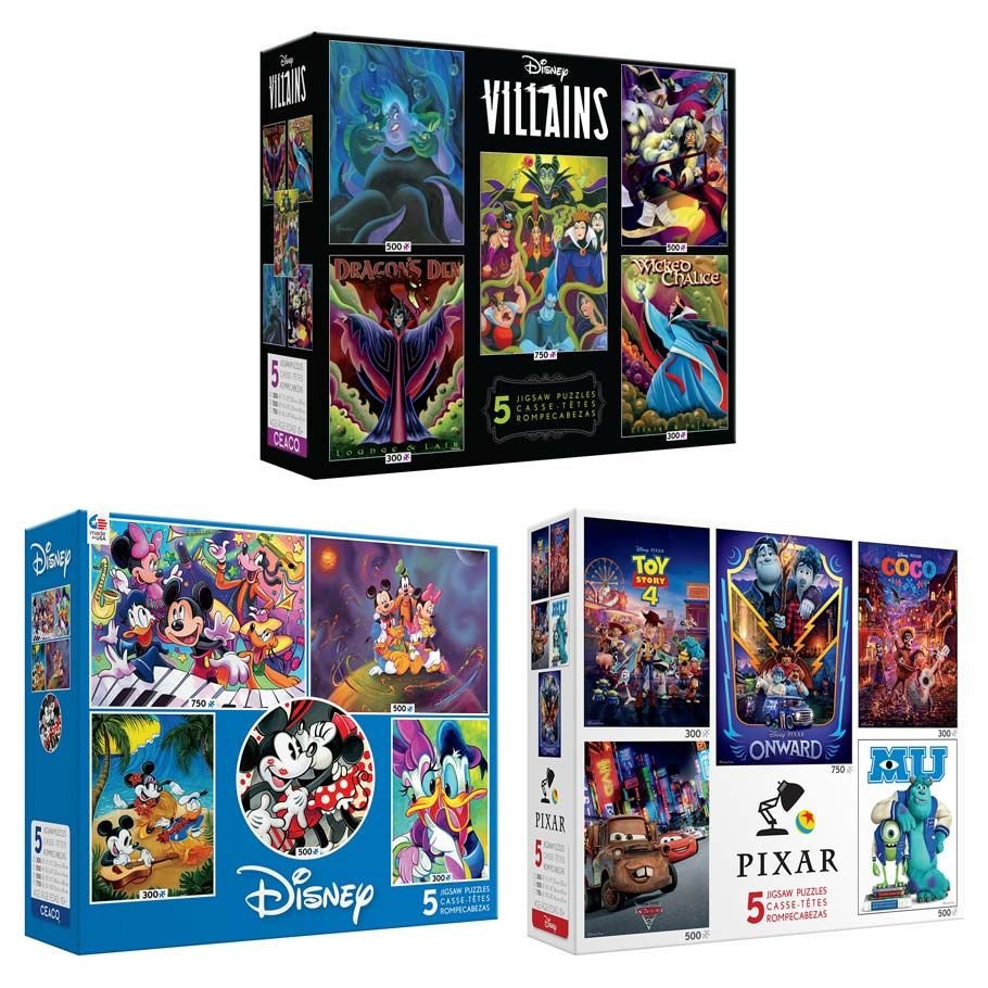 Puzzle: Disney 5 in 1 Multi Pack Ast (3) box art