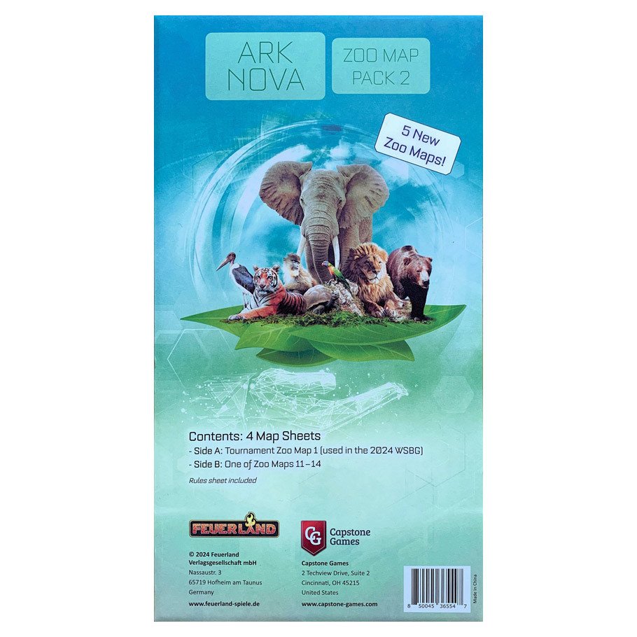 Ark Nova: Zoo Map Pack 2 Exp box art