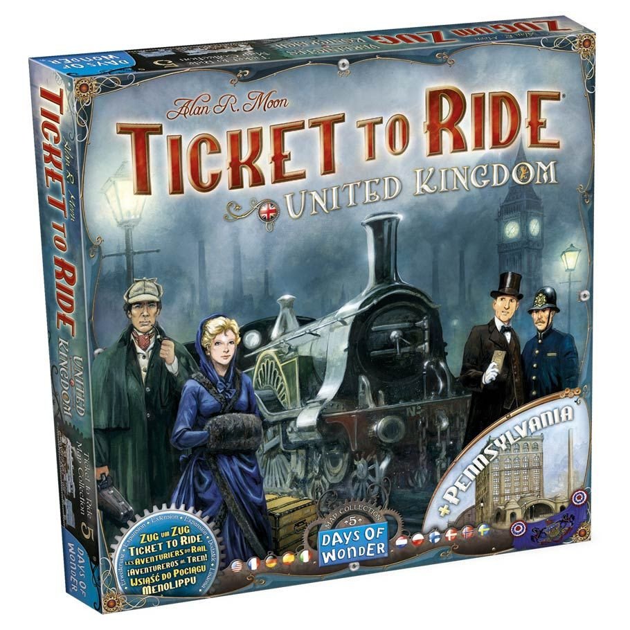 Ticket to Ride: United Kingdom Map Col 5 box art