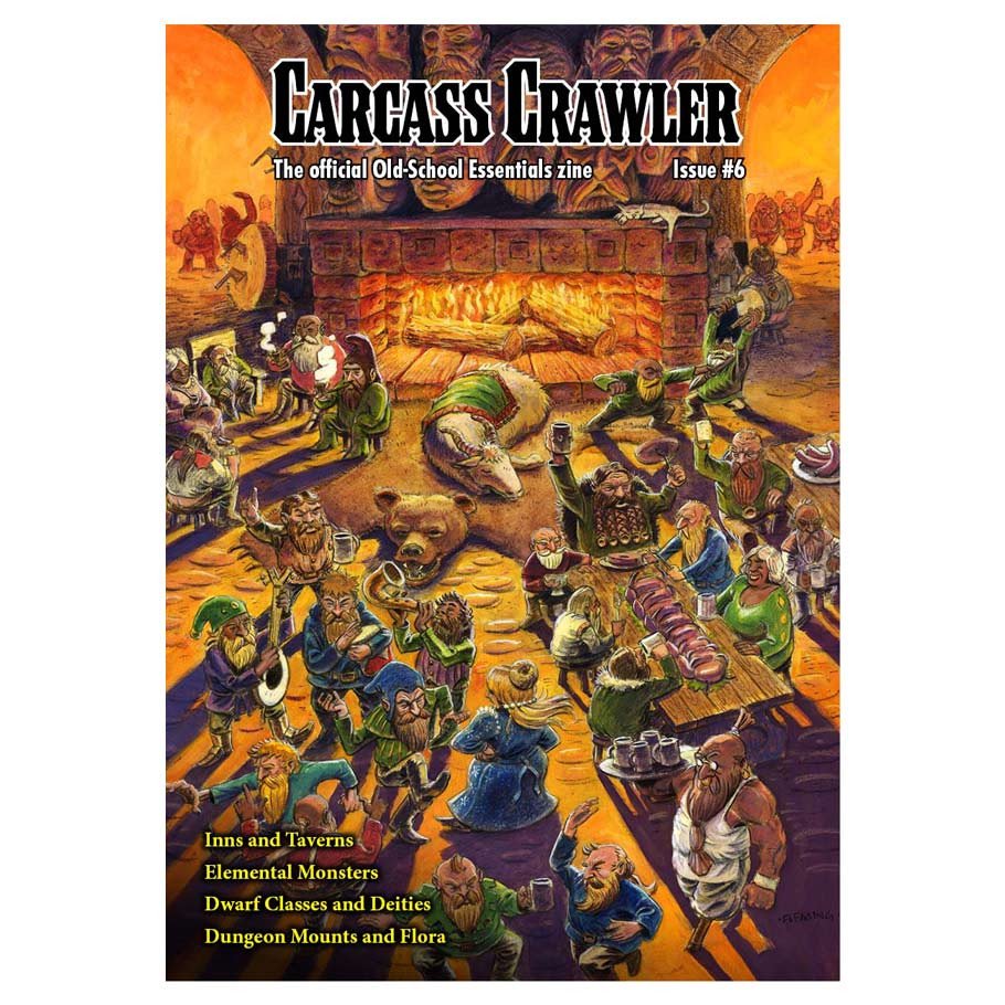 Carcass Crawler: #6: Official OSE Zine box art