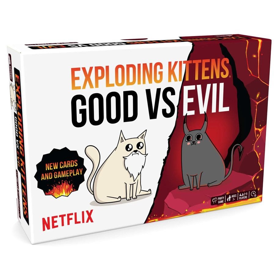 Exploding Kittens Good vs Evil box art