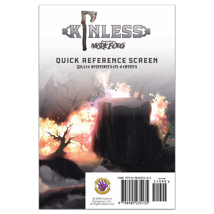 Mork Borg: Kinless Player's Screen box art