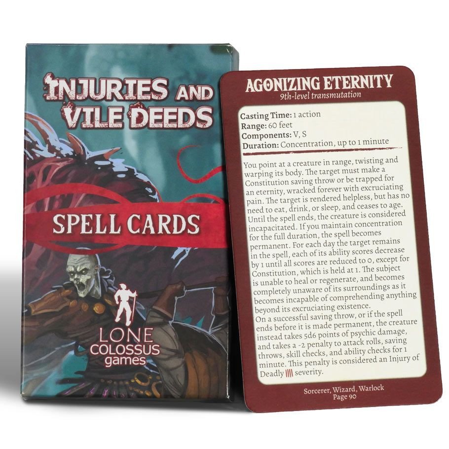 D&D 5E: I&VD: Spell Cards box art