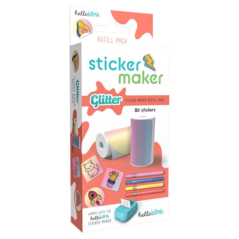 Hello Blink: Glitter Sticker Refill Pack box art
