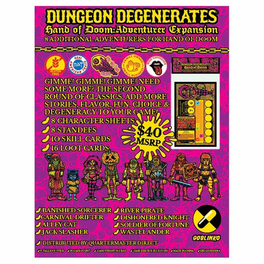 Dungeon Degenerates: Adventurers Exp box art