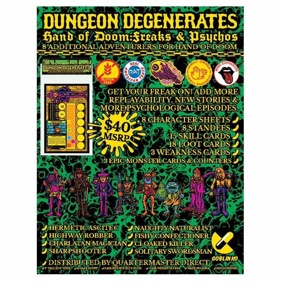 Dungeon Degenerates: Freaks Psychos Exp box art