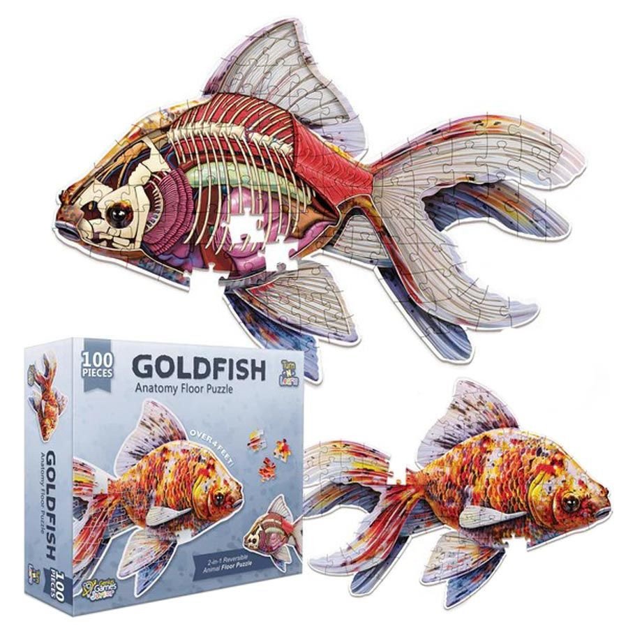 Puzzle: Turn N Learn: Goldfish 100pc box art