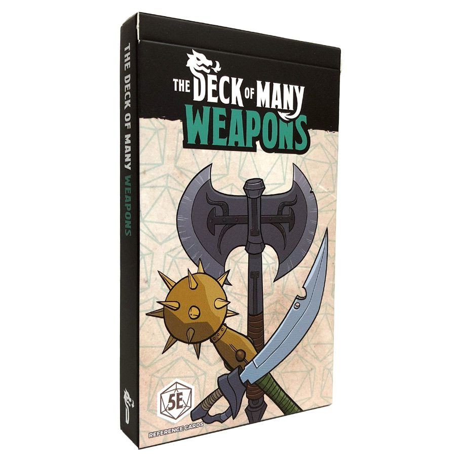 The Deck of Many: Weapons box art