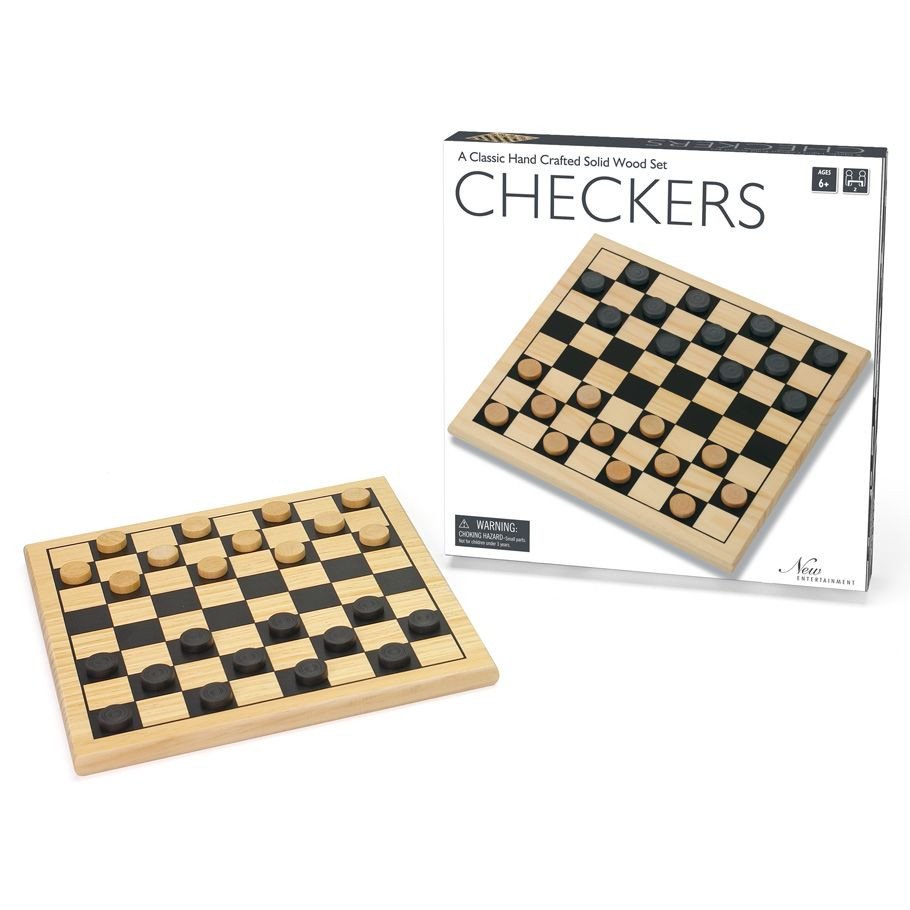 Wooden Checkers box art