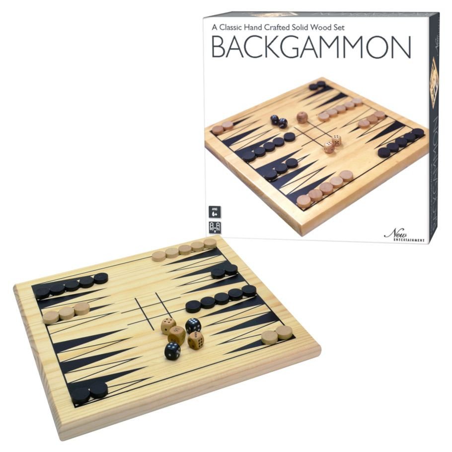 Wooden Backgammon box art