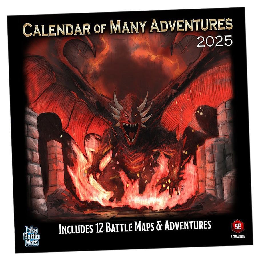 Calendar of Many Adventures 2025 box art