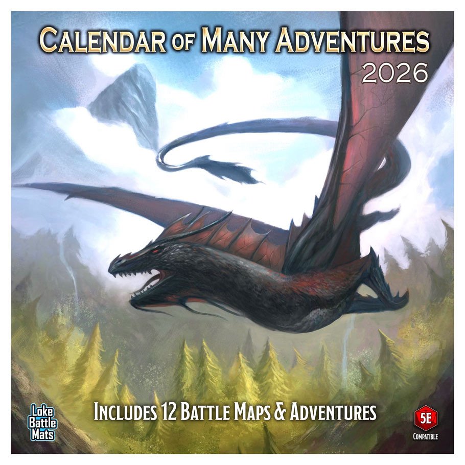 Calendar of Many Adventures 2026 box art