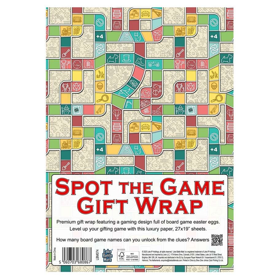 Spot the Game Gift Wrap box art