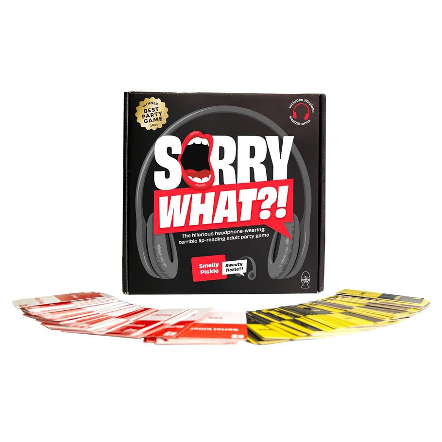 Sorry, What?! box art