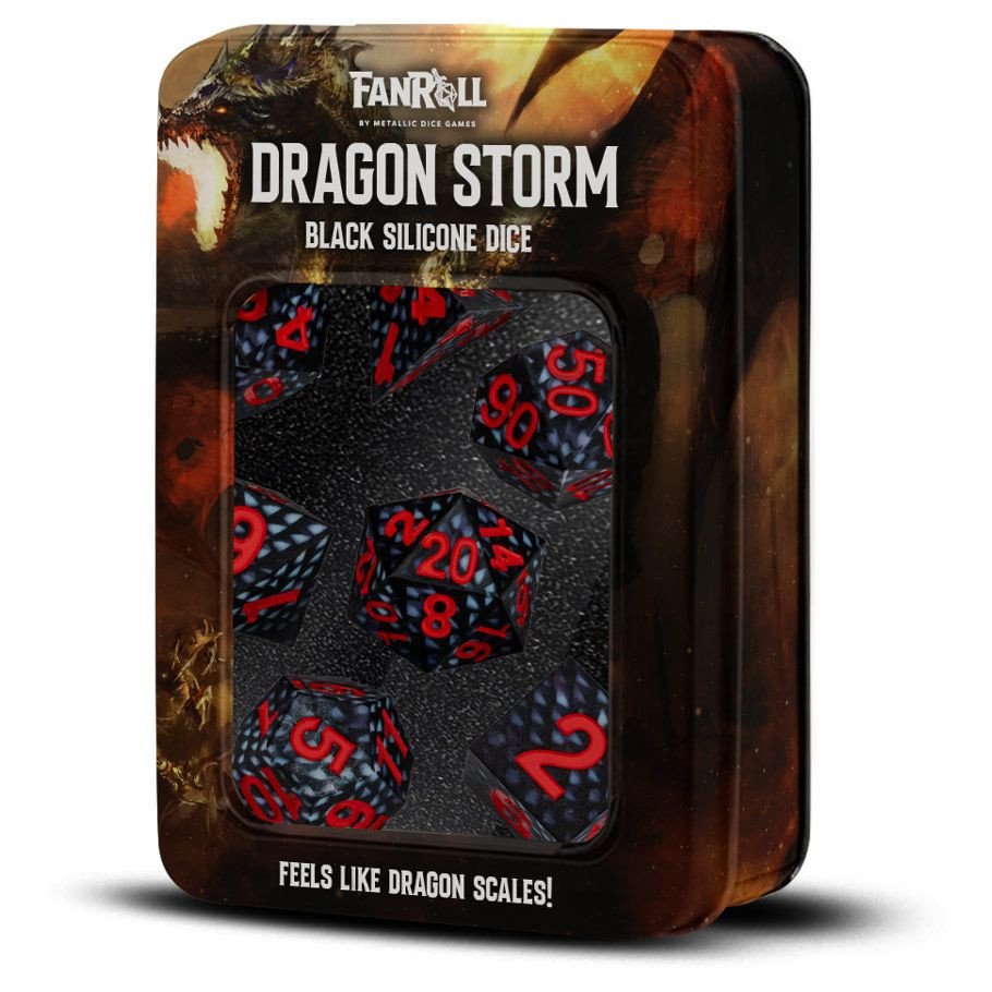 7-Set Silicone: DS: Black Dragon Scales box art