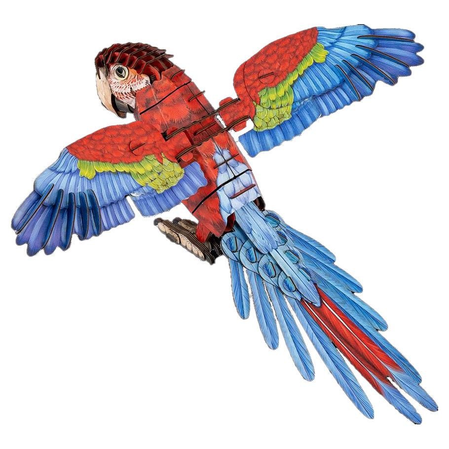 Kraft Paper Puzzle: Macaw box art