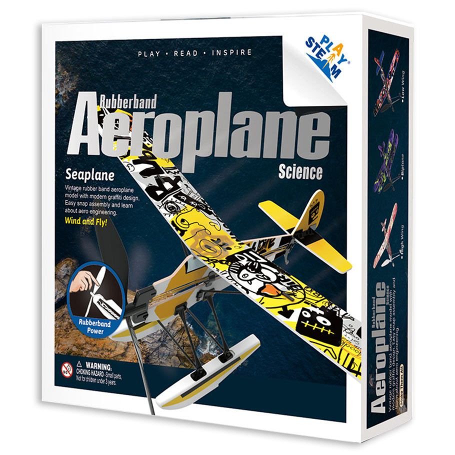 Rubber Band Airplane Science - Seaplane box art
