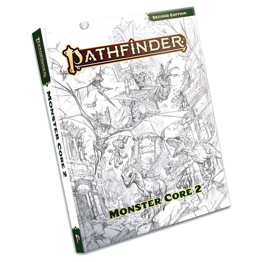 PF2E: Monster Core 2 Sketch Cover box art