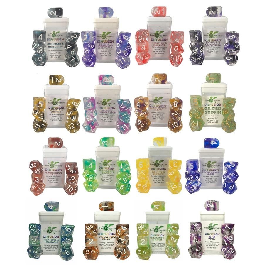 DIF 1 & 2-Color Dice Bundle: 7-Set (16) box art