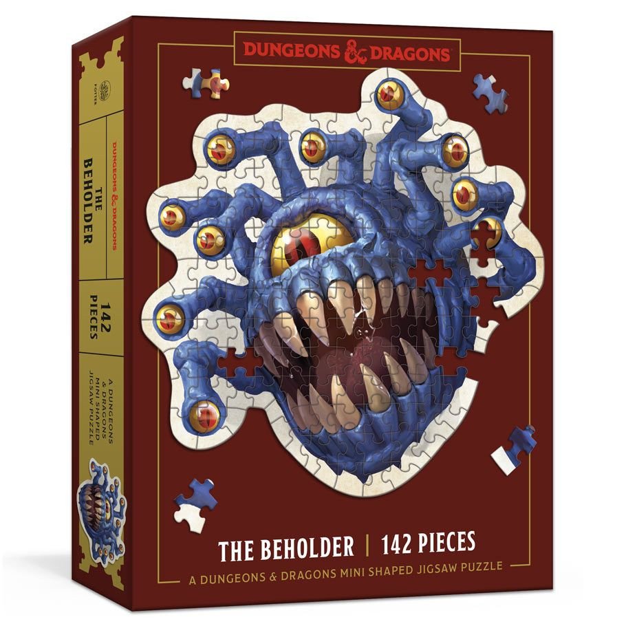 Puzzle: D&D: Mini Shaped Beholder 142pc box art