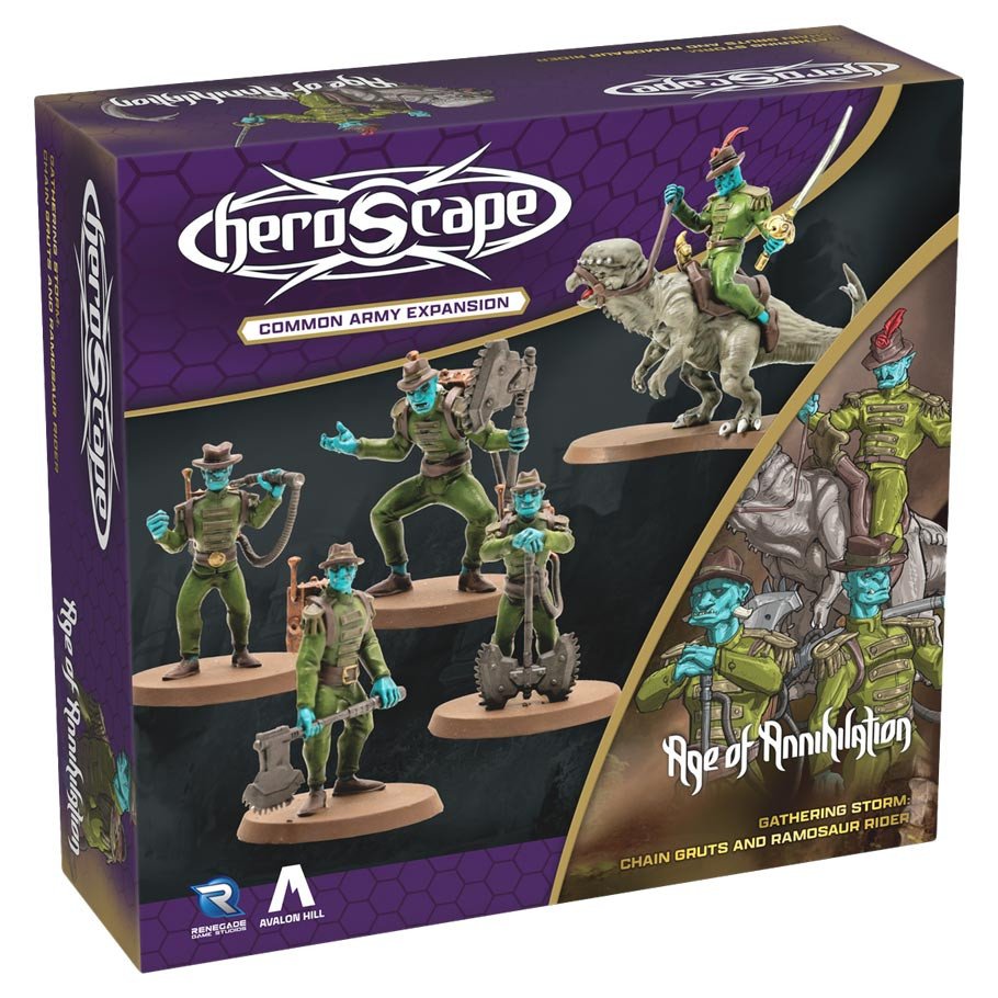Heroscape: Chain Gruts & Ramosaur Rider box art