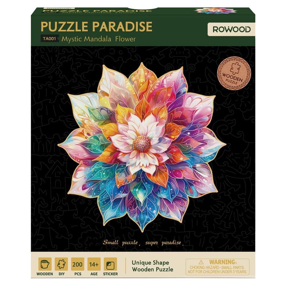 Puzzle: Mystic Mandala Flower 200 pcs box art