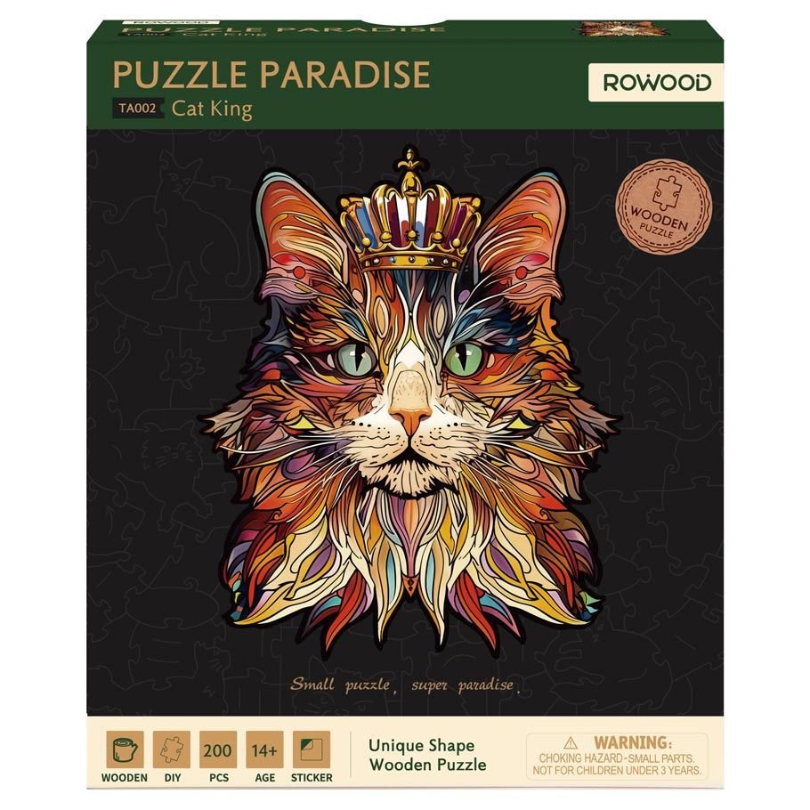 Puzzle: Cat King 200 pcs box art