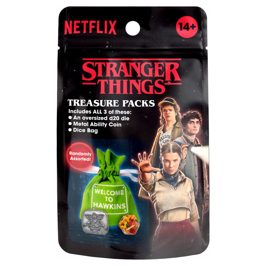 Stranger Things Treasure Packs PDQ (25) box art