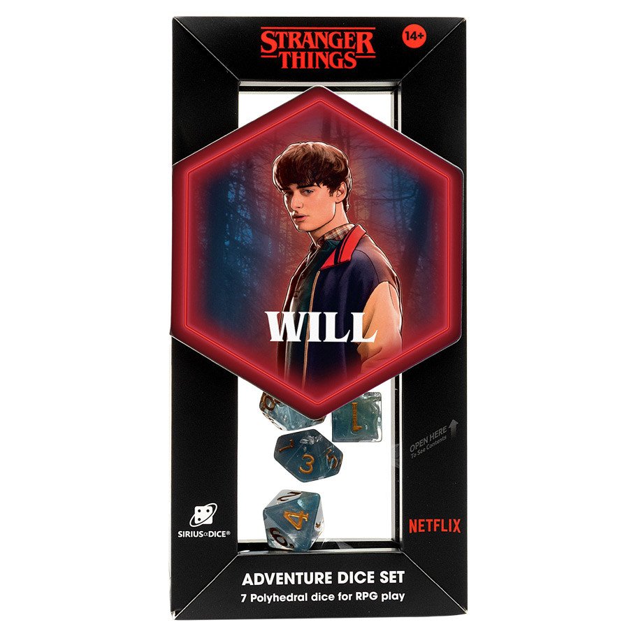 7-Set Stranger Things Adv Dice: Will box art
