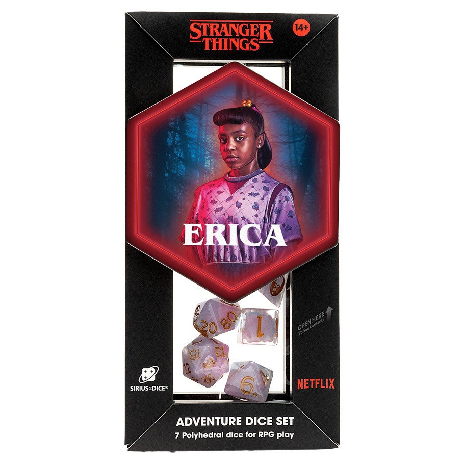 7-Set Stranger Things Adv Dice: Erica box art