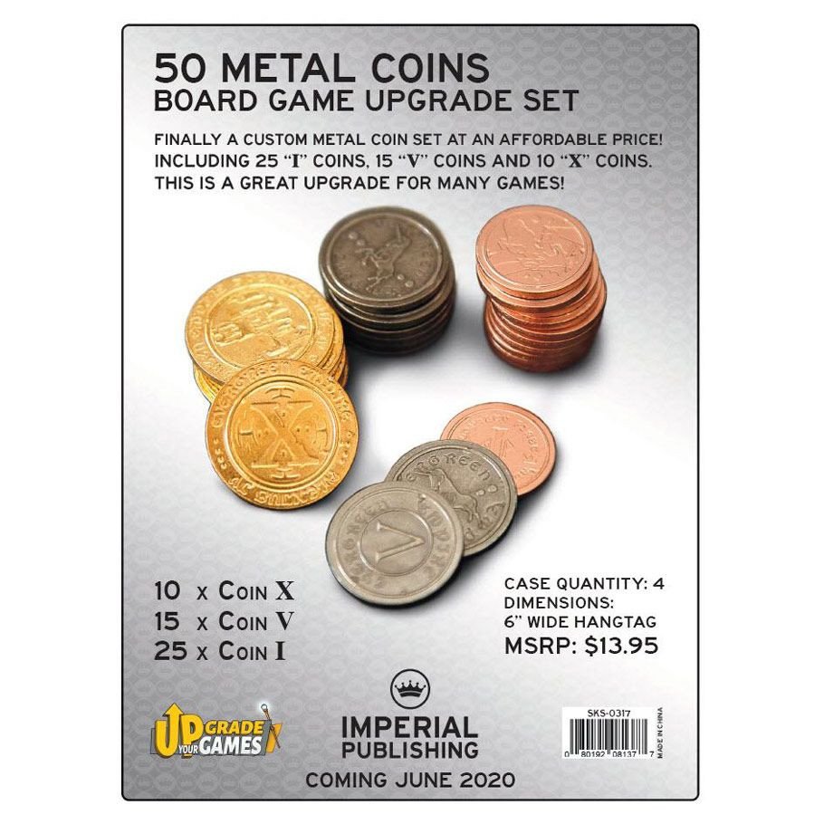 50 Metal Coin Board Game Upgrade Set box art