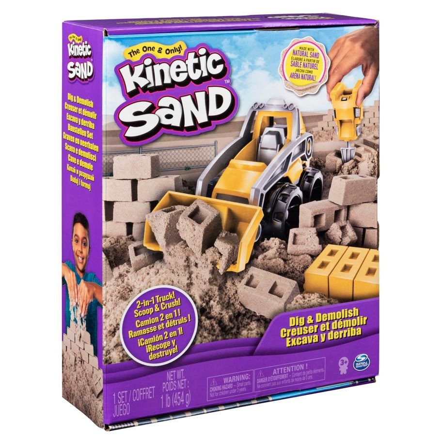 Kinetic Sand Construction Dlx Truck (3) box art