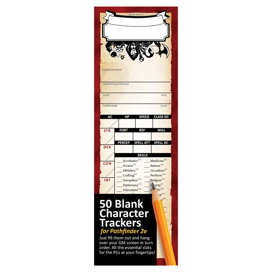 Pathtrackers: 2E Character Trackers box art