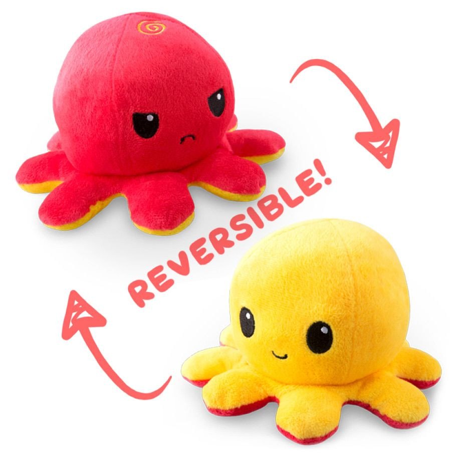 Reversible Octopus Plush: RD & YE box art