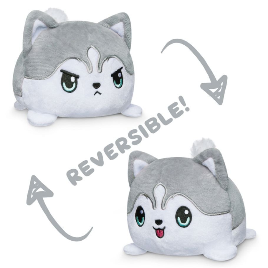 Reversible Husky Plush: Happy & Angry GY box art