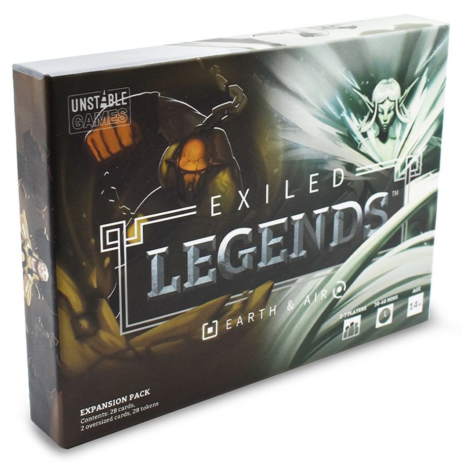 Exiled Legends: Earth & Air Expansion box art