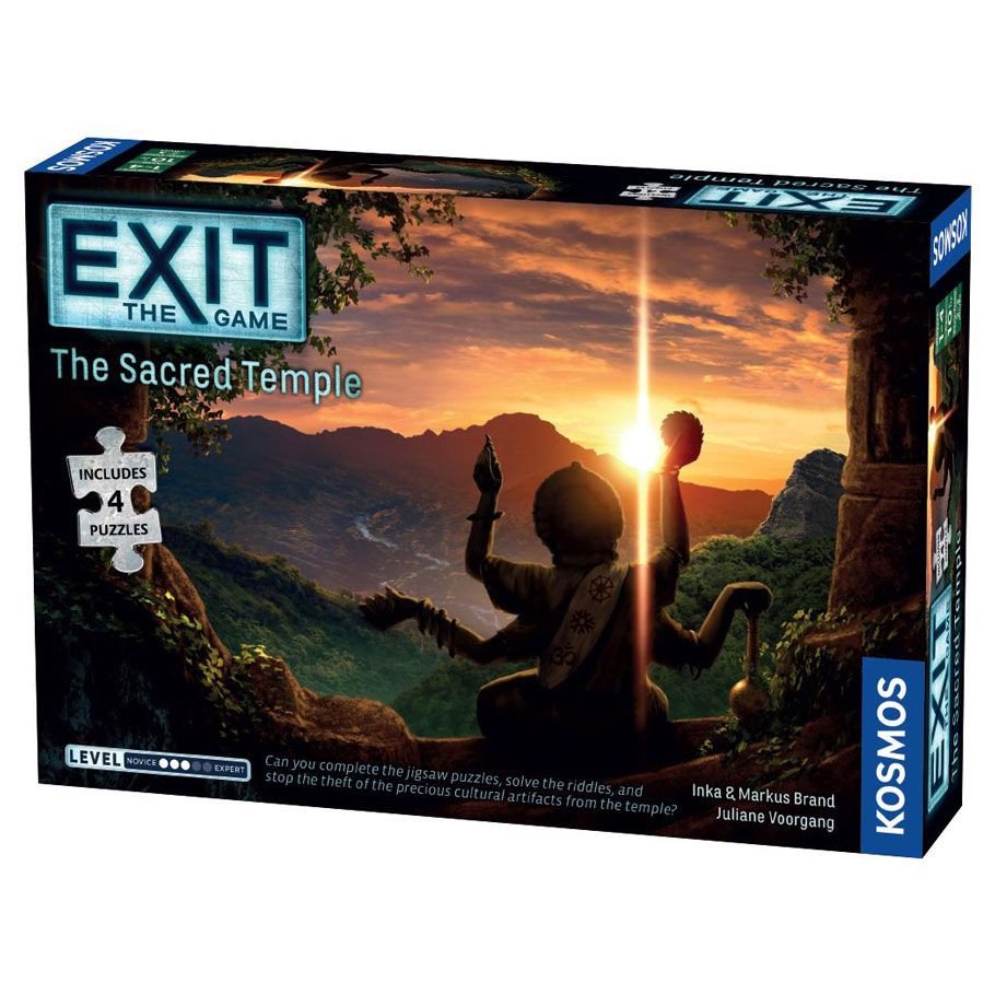EXIT: The Sacred Temple + Puzzle box art