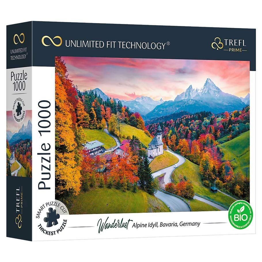 Puzzle: Wanderlust: Alps/Bavaria 1000pc box art