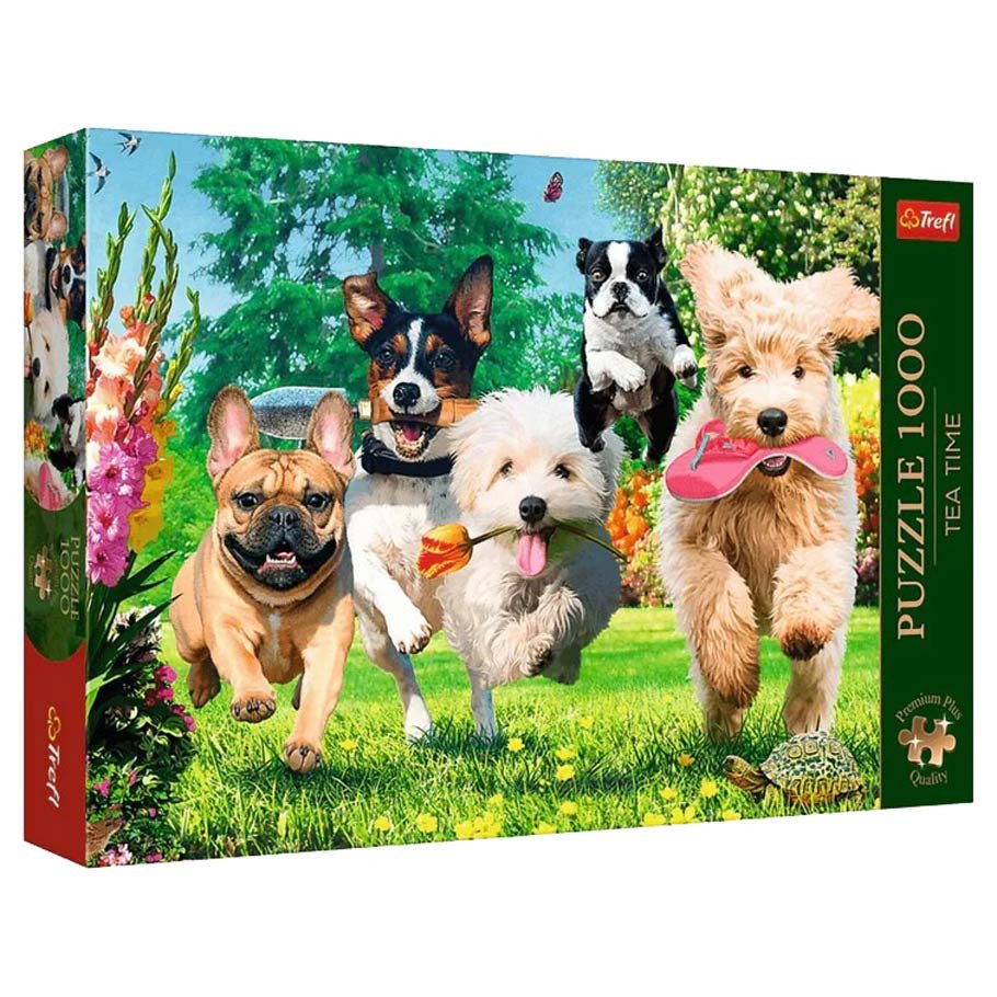 Puzzle: Tea Time: Here Comes Trbl 1000pc box art