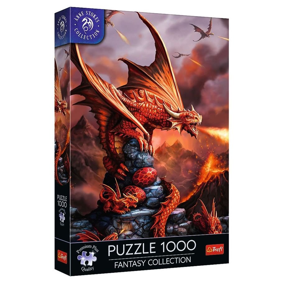 Puzzle: Anne Stokes Fire Dragon 1000pc box art