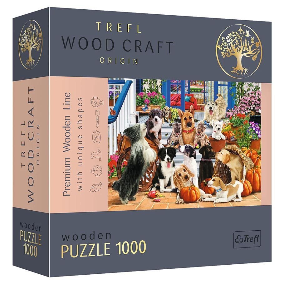 Puzzle: Wood: DoggyFriendship 1000pc box art