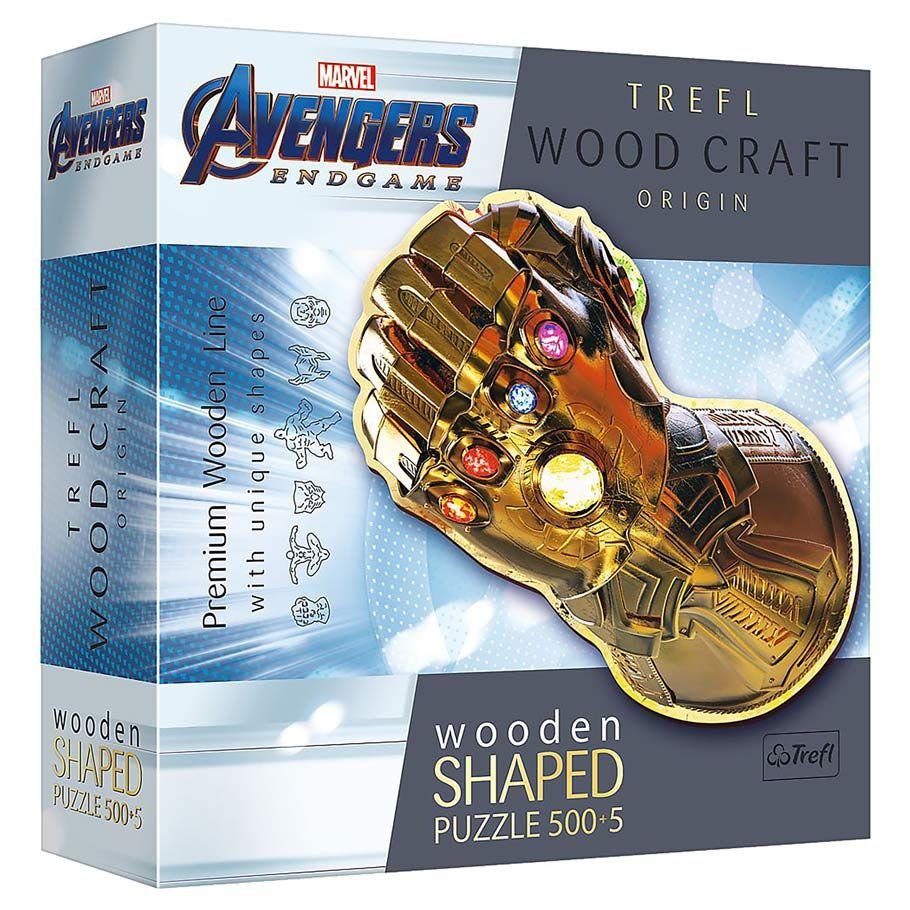 Puzzle: Marvel: Wood: Gauntlet 500+5pc box art