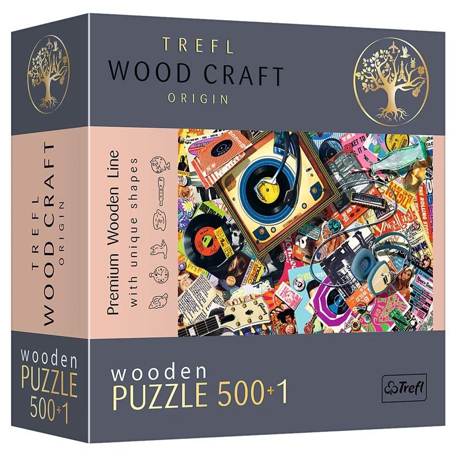 Puzzle: Wood: World of Music 500+1pc box art